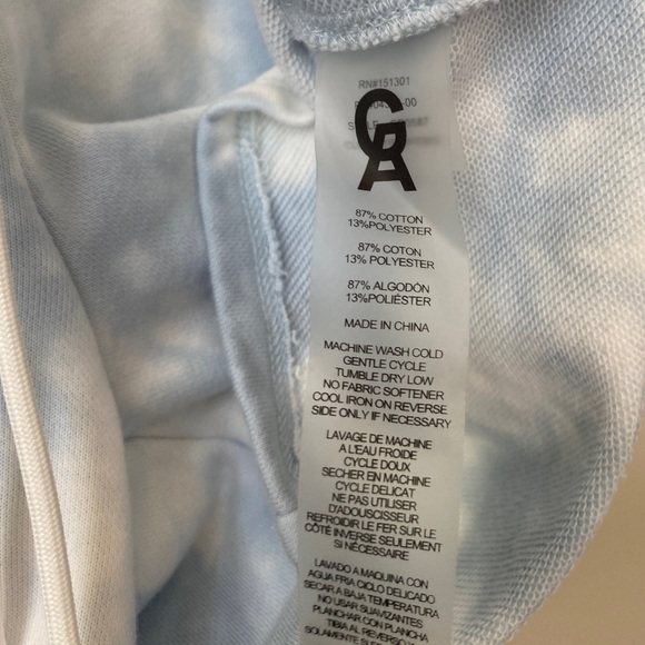 NEW NWOT Good American Cloud Tie Dye Sweatshort Sweat Short size 2 Medium - Picture 3 of 8